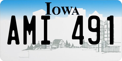 IA license plate AMI491