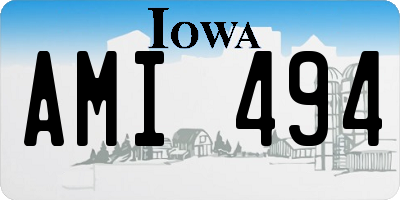 IA license plate AMI494