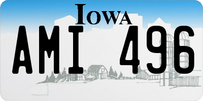 IA license plate AMI496