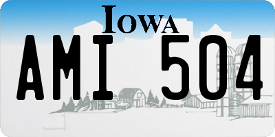 IA license plate AMI504