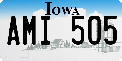 IA license plate AMI505