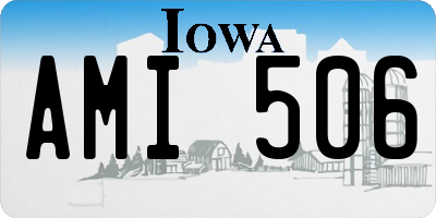 IA license plate AMI506