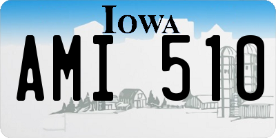 IA license plate AMI510