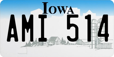 IA license plate AMI514