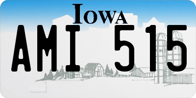 IA license plate AMI515
