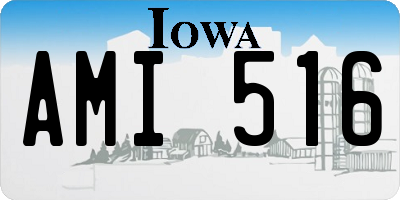 IA license plate AMI516