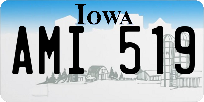IA license plate AMI519