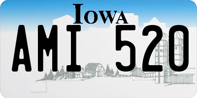 IA license plate AMI520