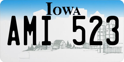 IA license plate AMI523