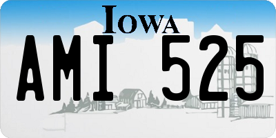 IA license plate AMI525