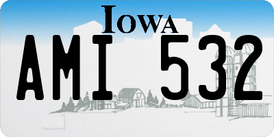 IA license plate AMI532