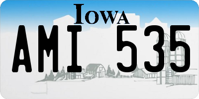 IA license plate AMI535