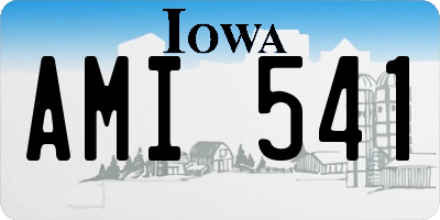 IA license plate AMI541