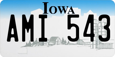 IA license plate AMI543