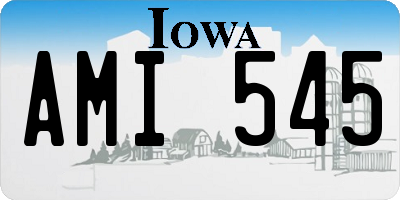 IA license plate AMI545