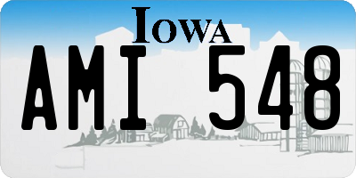 IA license plate AMI548