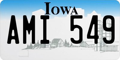 IA license plate AMI549