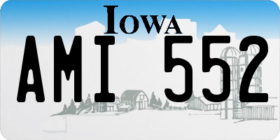 IA license plate AMI552