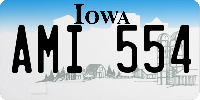 IA license plate AMI554