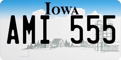 IA license plate AMI555