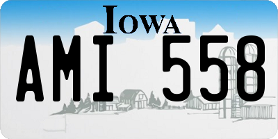 IA license plate AMI558