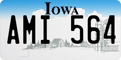 IA license plate AMI564