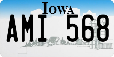 IA license plate AMI568