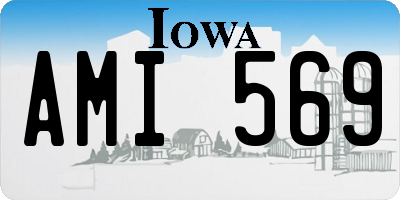 IA license plate AMI569