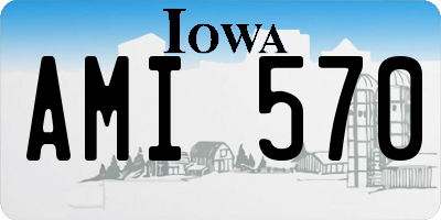 IA license plate AMI570