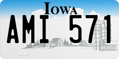 IA license plate AMI571