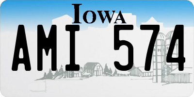 IA license plate AMI574