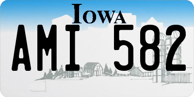 IA license plate AMI582