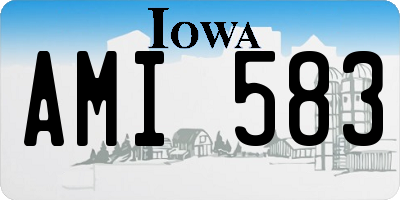 IA license plate AMI583
