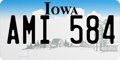 IA license plate AMI584