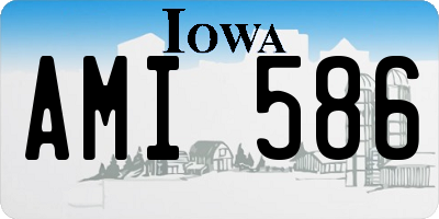 IA license plate AMI586