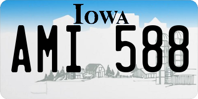 IA license plate AMI588