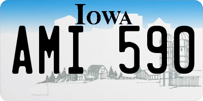 IA license plate AMI590