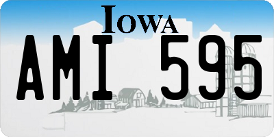 IA license plate AMI595