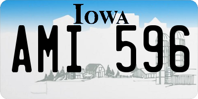 IA license plate AMI596