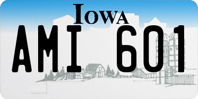 IA license plate AMI601
