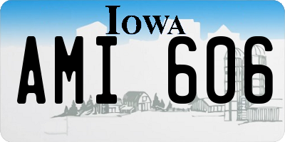 IA license plate AMI606