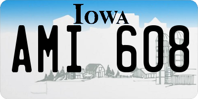 IA license plate AMI608