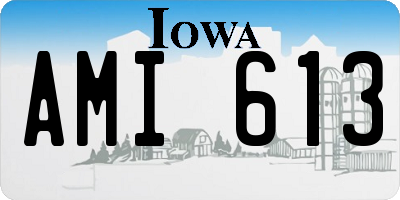 IA license plate AMI613