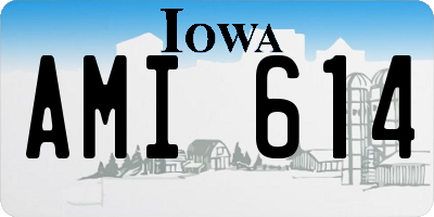 IA license plate AMI614