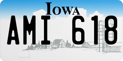 IA license plate AMI618