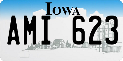 IA license plate AMI623