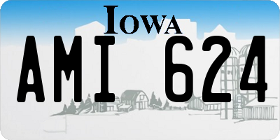 IA license plate AMI624