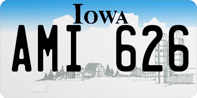 IA license plate AMI626