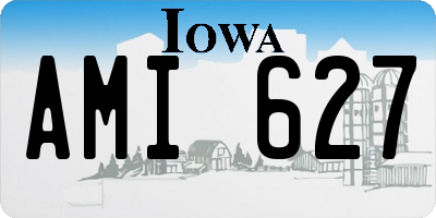 IA license plate AMI627
