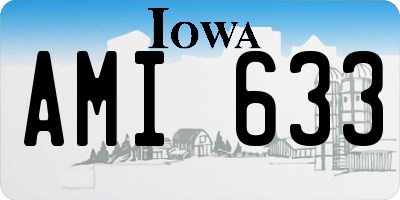 IA license plate AMI633